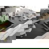 Mexen Elix évier en granit 1 bac 600 x 500 mm, noir/argent métallisé, siphon noir - 6525601005-73-B
