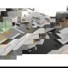 Mexen Elix évier en granit 1-bac 700 x 500 mm, blanc, siphon doré - 6526701005-20-G