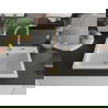 Mexen Elix évier en granit 1-bac 700 x 500 mm, blanc, siphon doré - 6526701005-20-G