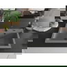 Mexen Elix évier en granit 1 bac 700 x 500 mm, gris, siphon noir - 6526701005-71-B