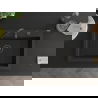 Mexen Elix évier en granit 1 bac 700 x 500 mm, noir/doré métallisé, siphon noir - 6526701005-75-B