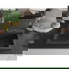 Mexen Elix évier en granit 1 bac 700 x 500 mm, noir moucheté, siphon noir - 6526701005-76-B