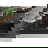 Mexen Elix évier en granit 1 bac 800 x 500 mm, noir/métallisé argent, siphon chromé - 6527801005-73