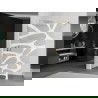 Mexen Kioto paroi de douche 70 x 200 cm, transparent/Design blanc 8 mm, Or - 800-070-101-50-97