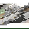 Mexen Elix évier en granit 1 bac 800 x 500 mm, blanc, siphon doré - 6527801005-20-G