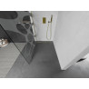 Mexen Kioto paroi de douche Walk-in 70 x 200 cm, transparent/vague blanche 8 mm, or - 800-070-101-50-97
