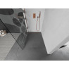 Mexen Kioto paroi de douche Walk-in 120 x 200 cm, vague blanche 8 mm, or rose - 800-120-101-60-97