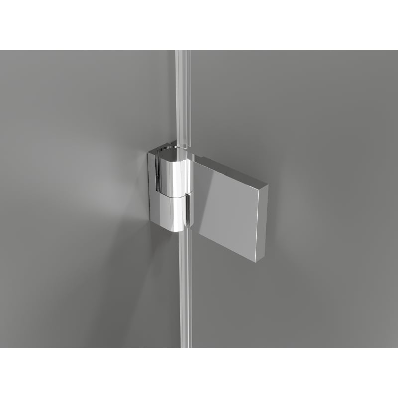 Mexen Lunar-B Duo cabine de douche à battant 100 x 70 cm, transparent, chrome - 832-100L-070P-01-00