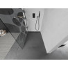 Mexen Kioto paroi de douche Walk-in 70 x 200 cm, vague blanche 8 mm, noire - 800-070-101-70-97
