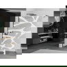 Mexen Kioto paroi de douche 140 x 200 cm, transparent/Design blanc 8 mm, Noir - 800-140-101-70-97