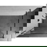 Mexen Kioto paroi de douche 140 x 200 cm, transparent/Design blanc 8 mm, Noir - 800-140-101-70-97