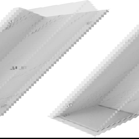 Mexen Lunar-B Duo cabine de douche pivotante 90 x 80 cm, transparent, chrome - 832-090L-080P-01-00