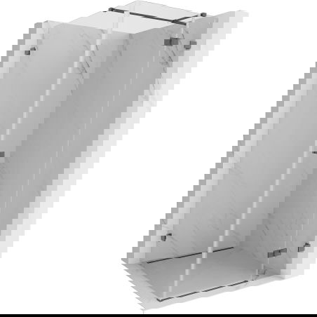 Mexen Lunar T cabine de douche pivotante droite 110 x 110 cm, transparent, gris pistolet brossé - 834T-110-110-66-00-P