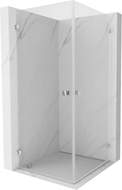 Mexen Lunar-B Duo cabine de douche pivotante 85 x 85 cm, transparent, chrome - 832-085L-085P-01-00