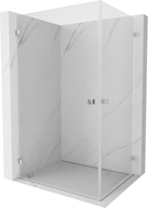Mexen Lunar-B Duo cabine de douche battante 100 x 90 cm, transparent, chrome - 832-100L-090P-01-00