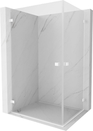 Mexen Lunar-B Duo cabine de douche pivotante 85 x 70 cm, transparent, blanche - 832-085L-070P-20-00