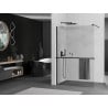 Mexen Kioto+ paroi de douche avec étagère Walk-in 120 x 200 cm, transparent, noire - 800-120-121-70-00