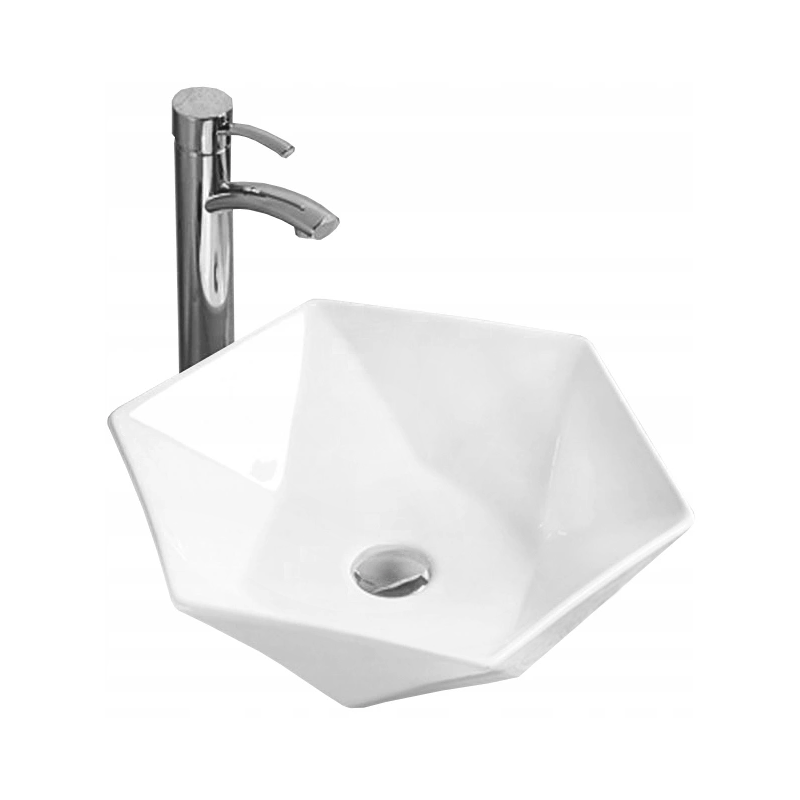 Mexen Mery lavabo de comptoir 48 x 41 cm, Blanc - 21984800