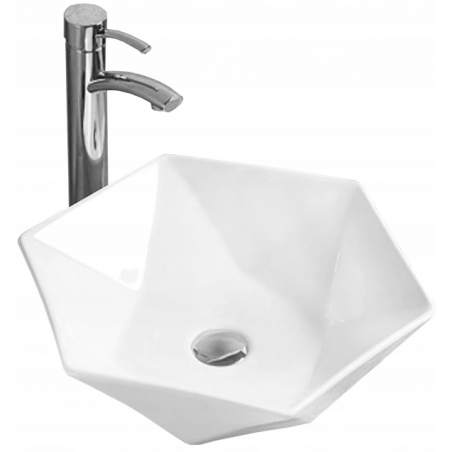 Mexen Mery lavabo de comptoir 48 x 41 cm, Blanc - 21984800