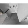 Mexen Kioto+ paroi de douche avec étagère Walk-in 70 x 200 cm, givre, noir - 800-070-121-70-30