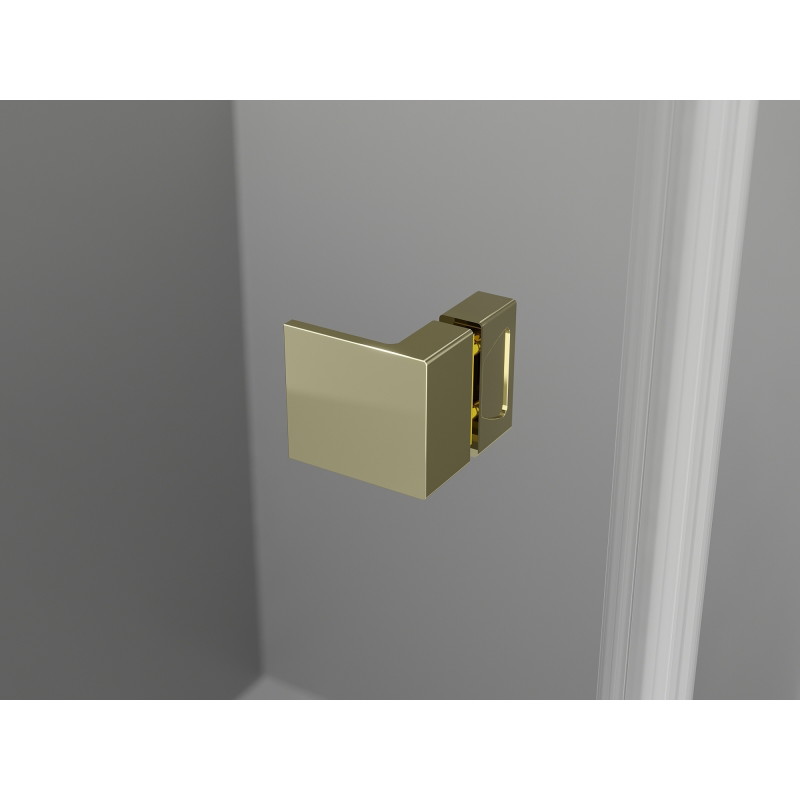 Mexen Lunar-B Duo cabine de douche pivotante 80 x 70 cm, transparente, dorée - 832-080L-070P-50-00