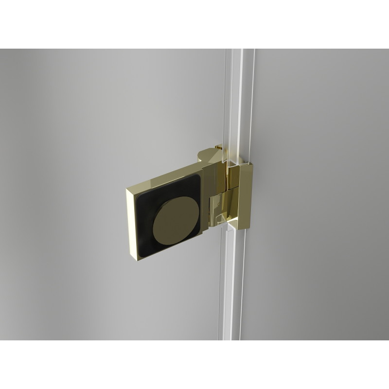 Mexen Lunar-B Duo cabine de douche pivotante 80 x 70 cm, transparente, dorée - 832-080L-070P-50-00