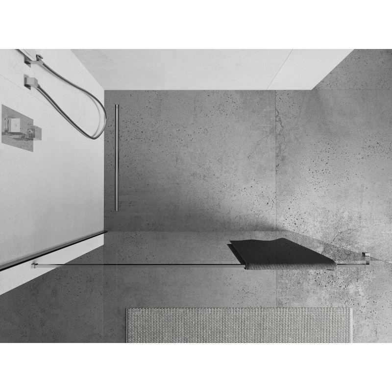 Mexen Uni-R barre porte-serviettes pour paroi de douche, chrome - 800-06-01