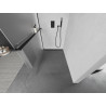 Mexen Kioto+ paroi de douche avec étagère Walk-in 120 x 200 cm, givre, noir - 800-120-121-70-30