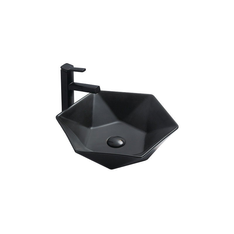 Mexen Mery lavabo de comptoir 48 x 41 cm, Noir mat - 21984885