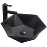 Mexen Mery lavabo à poser 48 x 41 cm, noir mat - 21984885