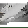 Mexen Kioto+ paroi de douche avec étagère Walk-in 70 x 200 cm, transparent/verre givré, noir - 800-070-121-70-35