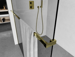Mexen barre pour serviettes pour paroi de douche, dorée - 800-06-50