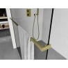 Mexen barre pour serviettes pour paroi de douche, doré brossé - 800-06-55