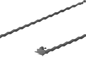 Mexen barre pour serviettes pour paroi de douche, gris canon brossé - 800-06-66