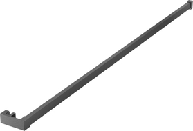 Mexen barre pour serviettes sur paroi de douche, gris métal brossé - 800-06-66