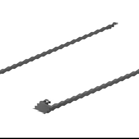 Mexen barre de serviette pour cloison de douche, gun metal - 800-06-95