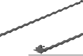 Mexen barre de serviette pour cloison de douche, gun metal - 800-06-95