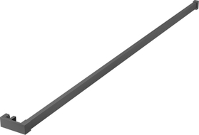 Mexen barre pour serviettes pour paroi de douche, métal canon - 800-06-95