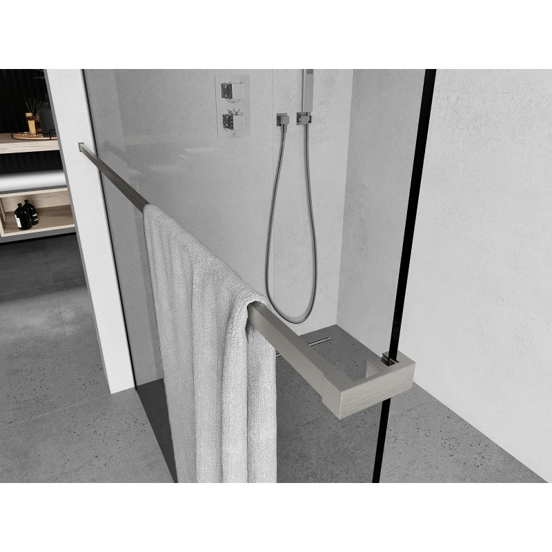 Mexen Uni-R porte-serviettes pour paroi de douche, nickel brossé - 800-06-97