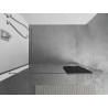 Mexen barre pour serviettes pour paroi de douche, nickel brossé - 800-06-97