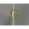 Mexen Lunar-B Duo cabine de douche pivotante 80 x 80 cm, transparent, or brossé - 832-080L-080P-55-00