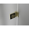 Mexen Lunar-B Duo cabine de douche pivotante 80 x 80 cm, transparent, or brossé - 832-080L-080P-55-00