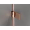 Mexen Lunar-B Duo cabine de douche pivotante 85 x 75 cm, transparente, or rose - 832-085L-075P-60-00