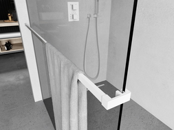 Mexen barre pour serviettes pour paroi de douche, blanc - 800-06-20