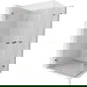 Mexen Lunar-B Duo cabine de douche pivotante 100 x 80 cm, transparent, or rose - 832-100L-080P-60-00