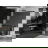 Mexen Kioto+ paroi de douche avec étagère Walk-in 70 x 200 cm, miroir, noir - 800-070-121-70-50