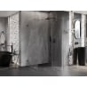 Mexen Lunar T cabine de douche pivotante droite 125 x 120 cm, transparente, gris canon brossé - 834T-125-120-66-00-P