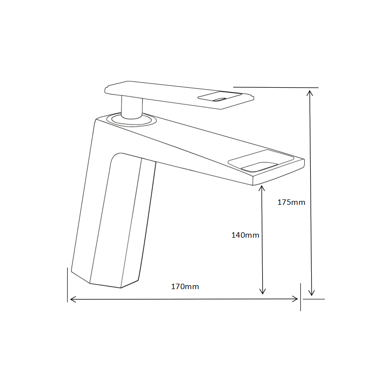 Mexen Topaz robinet de lavabo, or - 73900-50