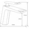 Mexen Topaz robinet de lavabo, Or - 73900-50