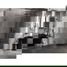 Cabine de douche battante Mexen Lunar T droite 135 x 70 cm, transparent, noir - 834T-135-070-70-00-P